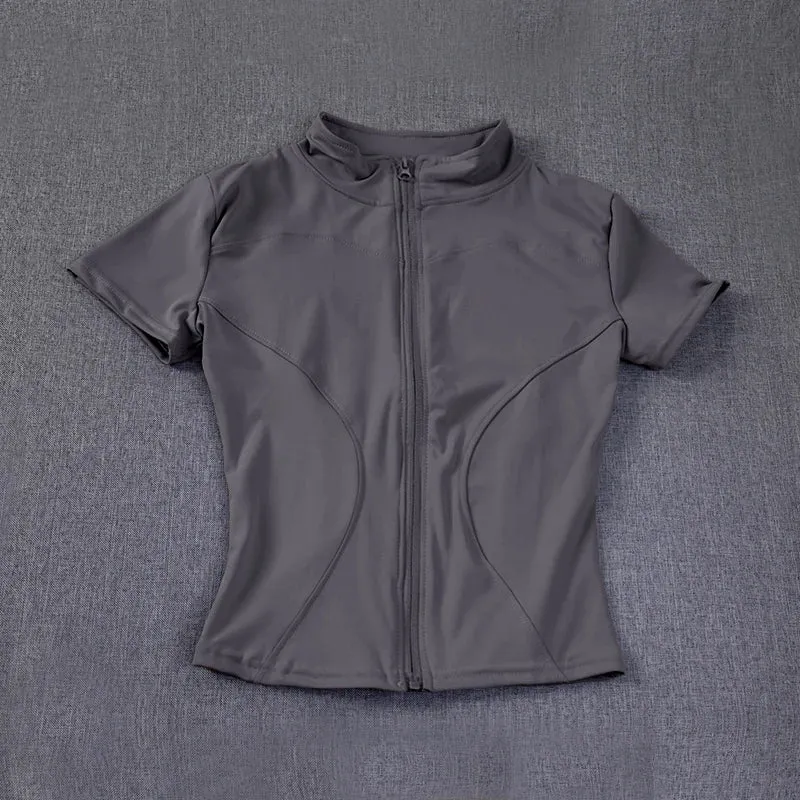 Quick-Dry Zip Sports Top – ActiveFlex™