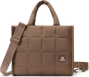 Quilted Crossbody Bags for Women - Small Tote Shoulder Puffer Weekender Overnight Handbag Organizer