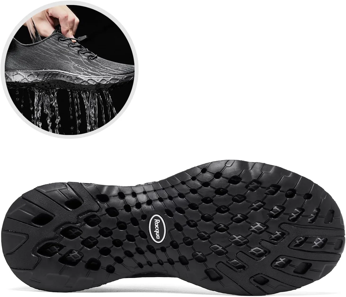 Racqua Women Men Breathable Mesh Water Shoes