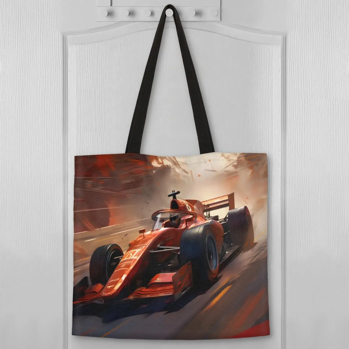 Rainbow Forest Canvas Tote Bag for Women Men Stylish Tote Handbag Shoulder Bag Reusable Grocery Bag