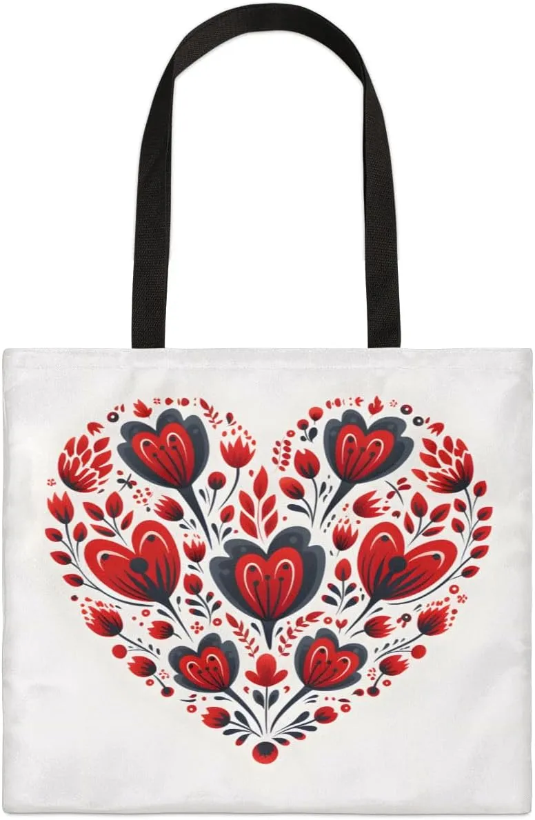 Rainbow Forest Canvas Tote Bag for Women Men Stylish Tote Handbag Shoulder Bag Reusable Grocery Bag