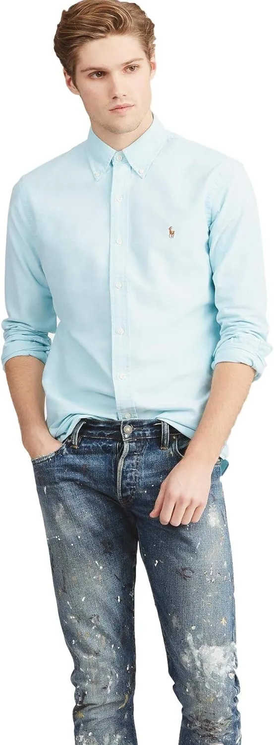 Ralph Lauren Polo Men's Long Sleeve Button-Down Oxford Shirt