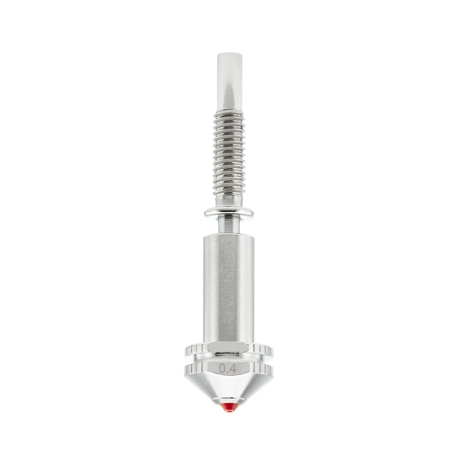 Rapid Change Ruby Nozzle 0.4mm for E3D Revo HotEnd, Hardened & Abrasion Resistant for Precision Additive Manufacturing