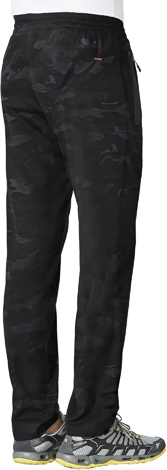 Rdruko Men's Casual Pants Lightweight Quick Dry Hiking Running Workout Outdoor Sports Sweat Pants