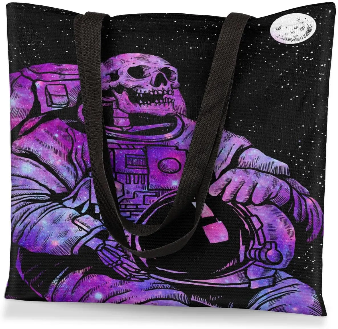 Red Background Rabbit Easter Egg Canvas Tote Bag for Women Men Stylish Tote Handbag Shoulder Bag Reusable Grocery Bag