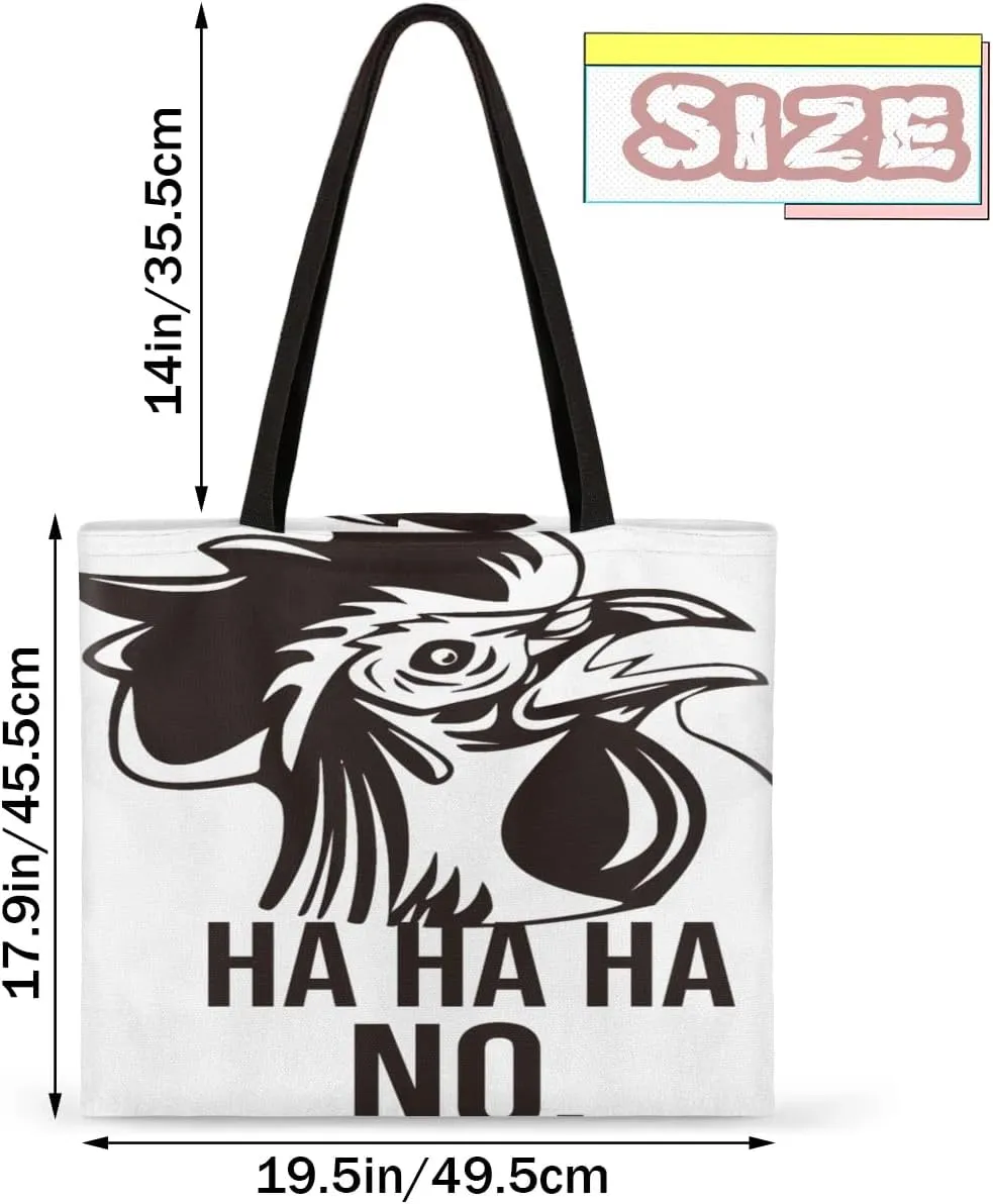 Red Background Rabbit Easter Egg Canvas Tote Bag for Women Men Stylish Tote Handbag Shoulder Bag Reusable Grocery Bag