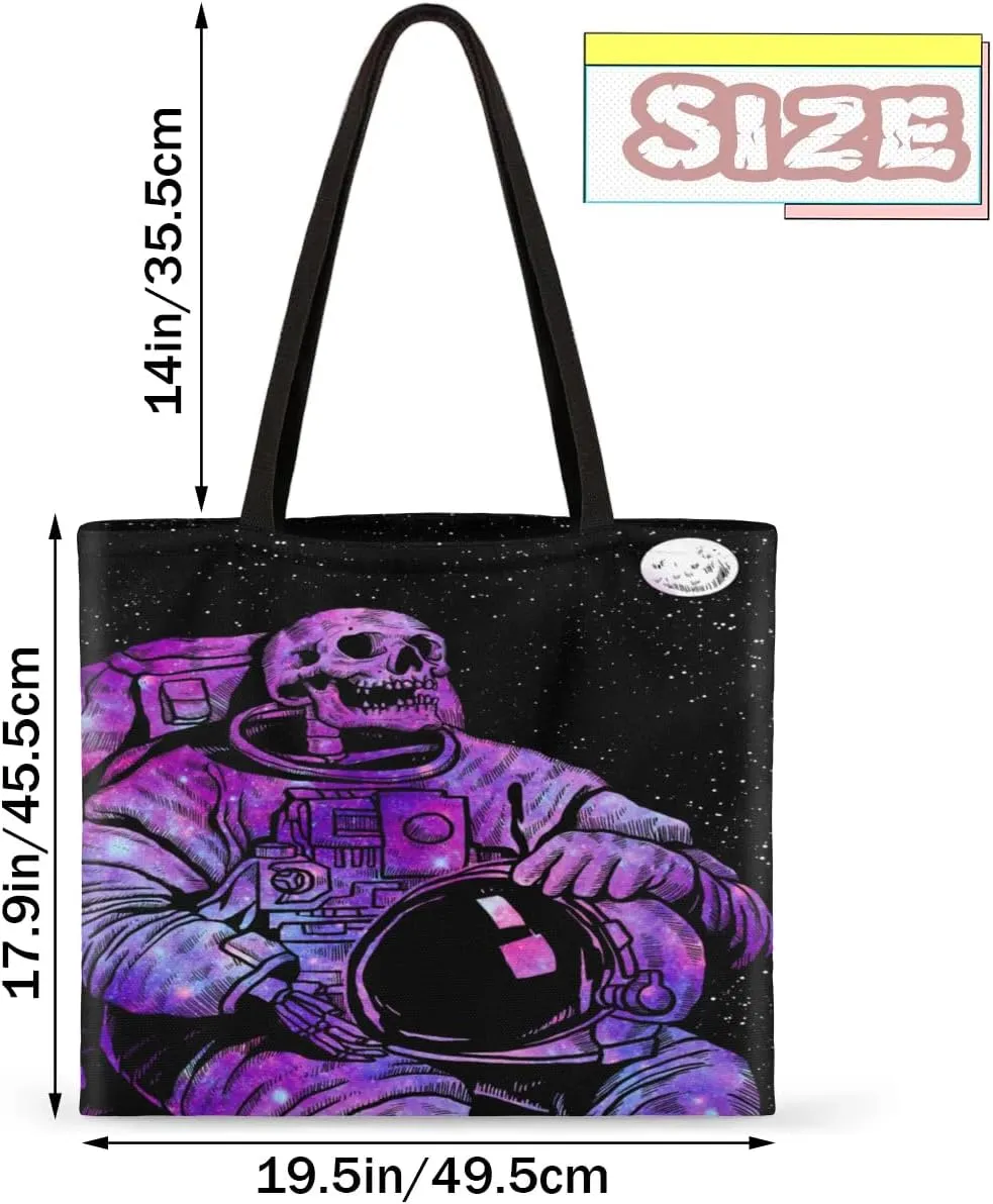 Red Background Rabbit Easter Egg Canvas Tote Bag for Women Men Stylish Tote Handbag Shoulder Bag Reusable Grocery Bag