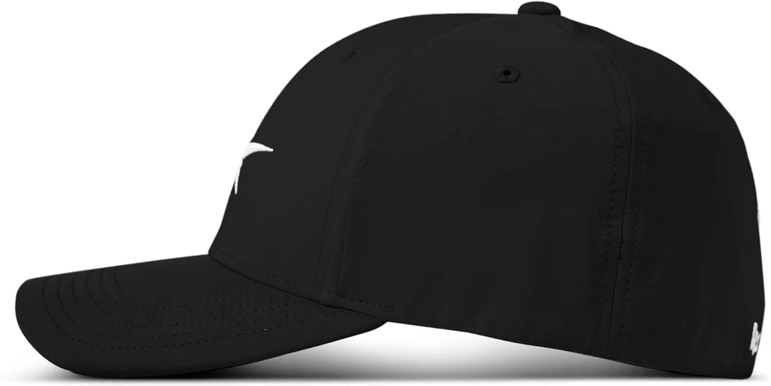 Reebok Men's Range Hat | Golf | Sun Protection | Fitted | Six Panel | Stretch | Breathable | Lightweight | Recycled Polyester