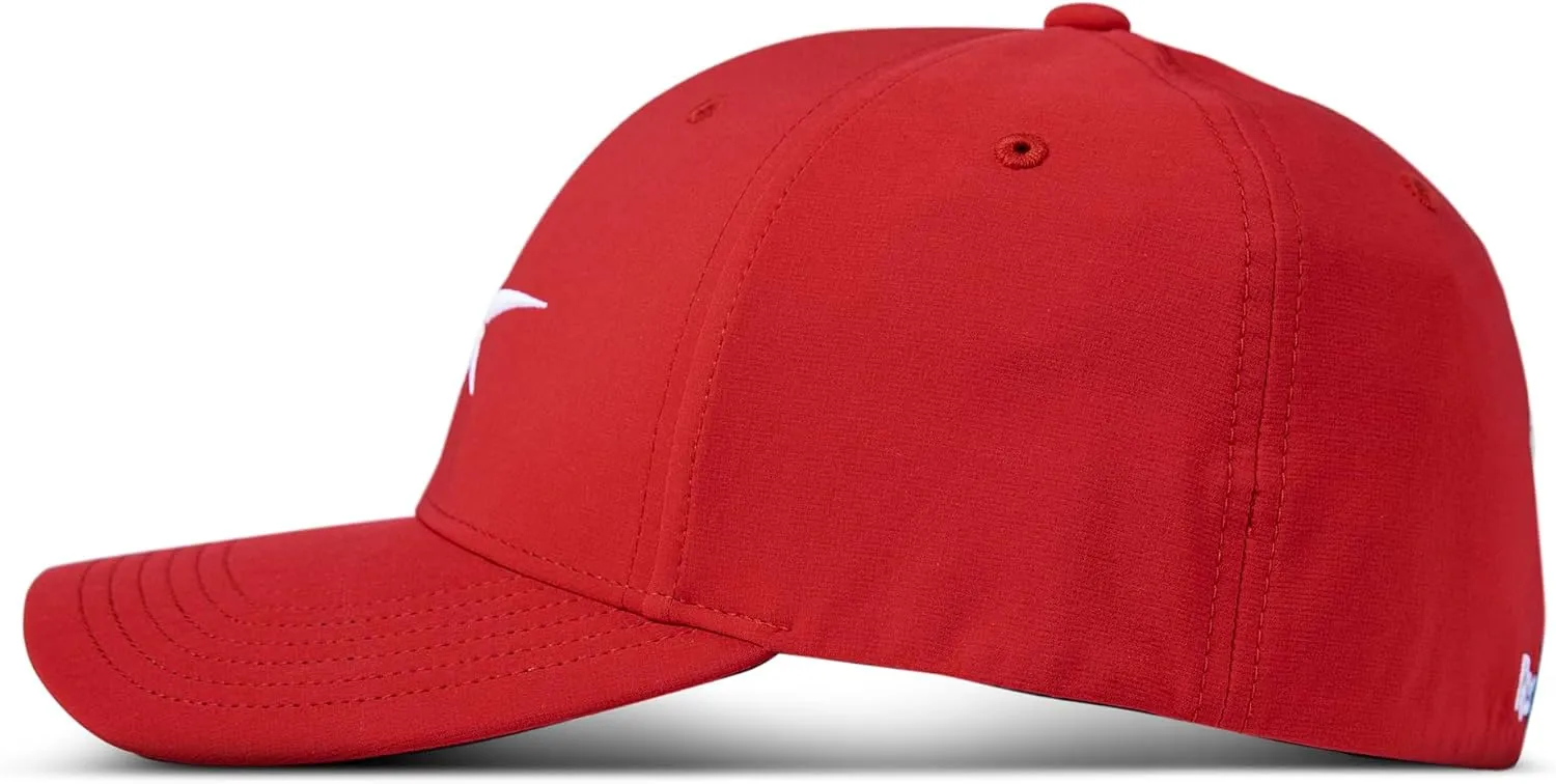 Reebok Men's Range Hat | Golf | Sun Protection | Fitted | Six Panel | Stretch | Breathable | Lightweight | Recycled Polyester