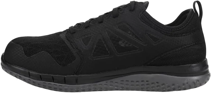 Reebok Men's Rb4250 Zprint Safety Steel Toe Athletic Work Shoe Navy Red and Grey