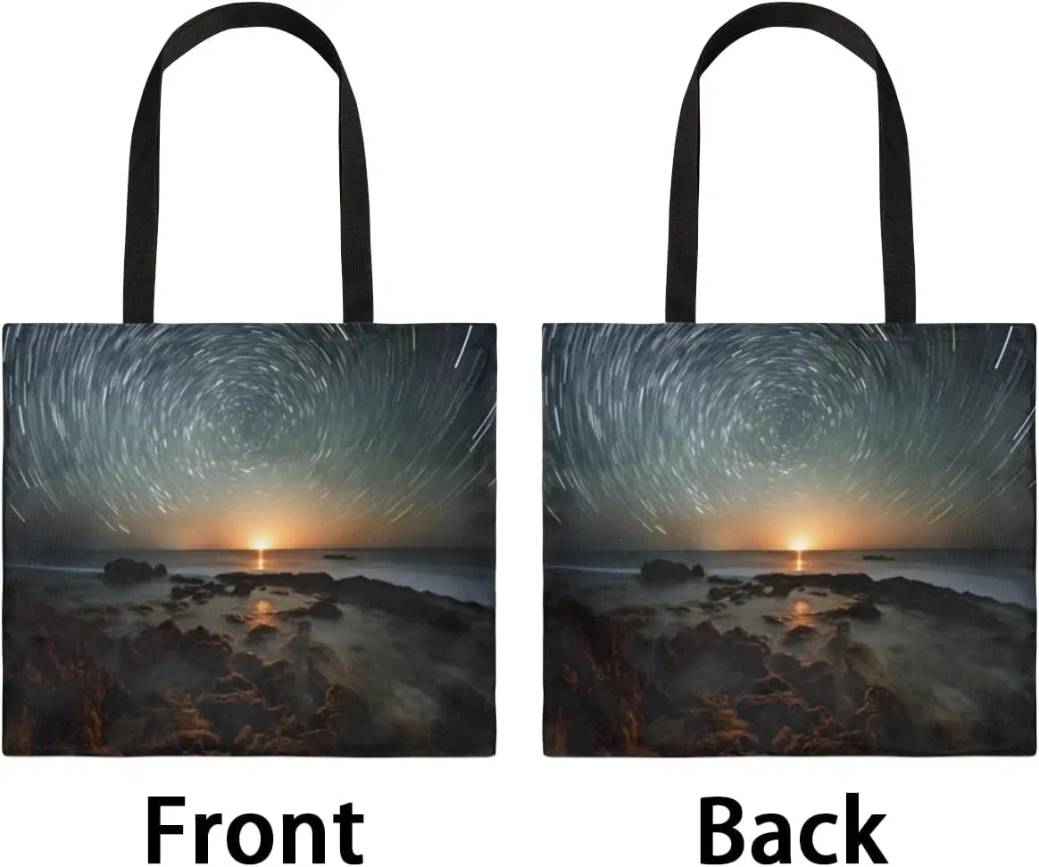 Religious Building Canvas Tote Bag for Women Men Stylish Tote Handbag Shoulder Bag Reusable Grocery Bag