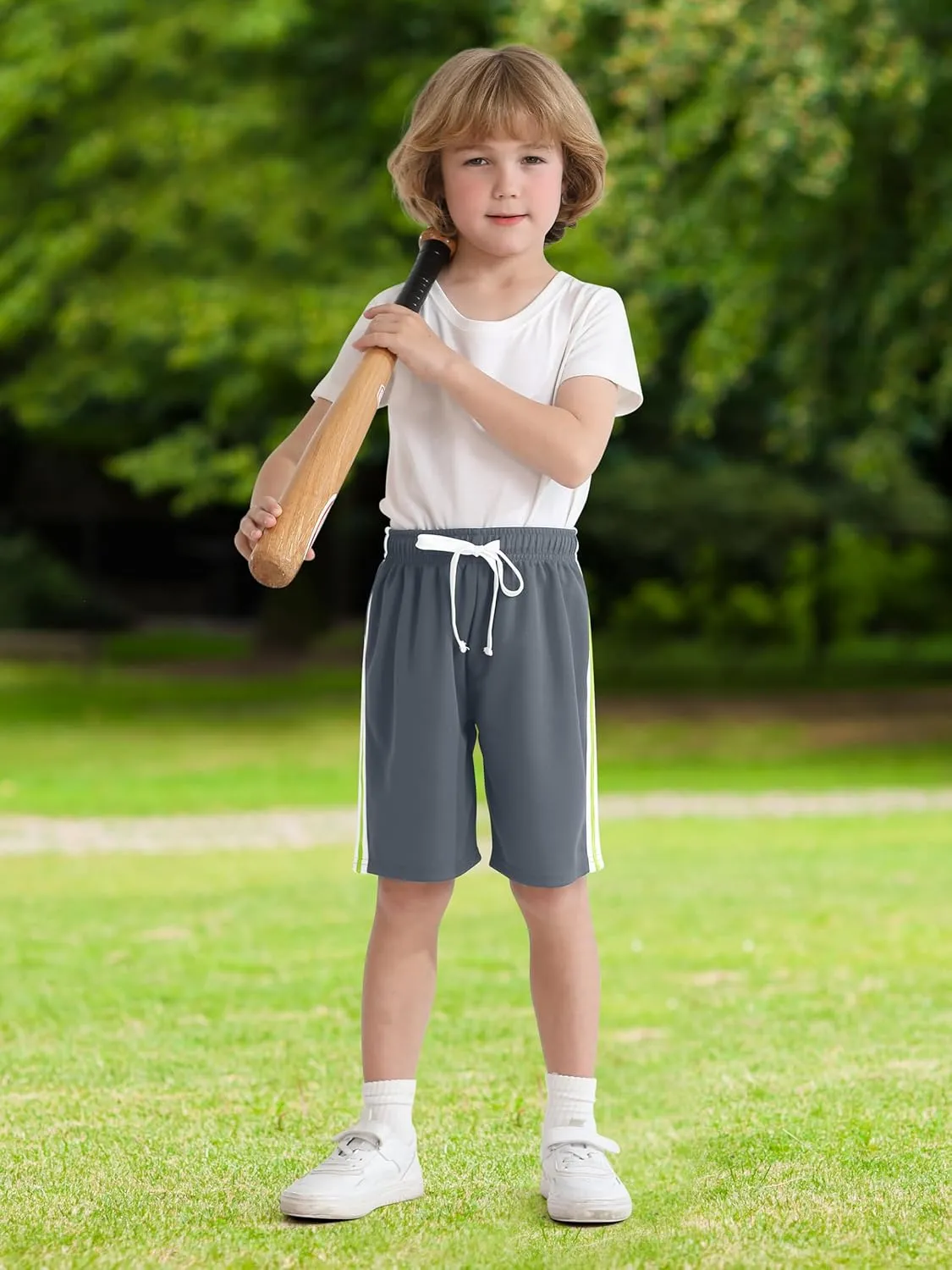 Resinta 5 Pack Toddler Boy Shorts Boys Mesh Quick Dry Athletic Pull-On Shorts Clothes with Elastic Waist for Summer Wear