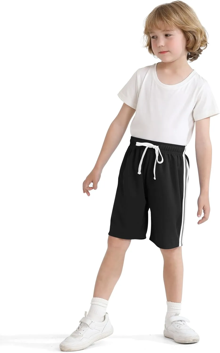 Resinta 5 Pack Toddler Boy Shorts Boys Mesh Quick Dry Athletic Pull-On Shorts Clothes with Elastic Waist for Summer Wear