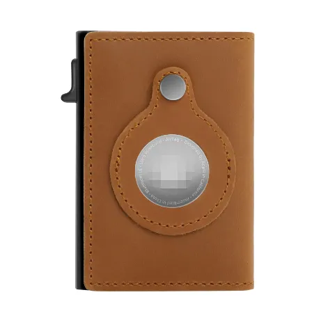 Rfid Card Holder Men Small Leather Slim  Wallets For Air Tag