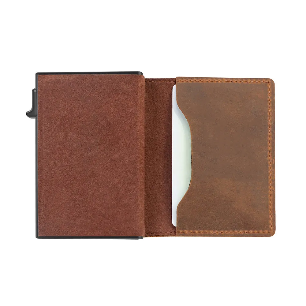 Rfid Card Holder Men Small Leather Slim  Wallets For Air Tag