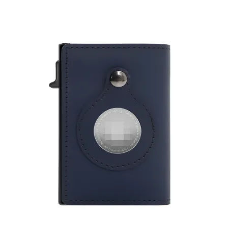 Rfid Card Holder Men Small Leather Slim  Wallets For Air Tag