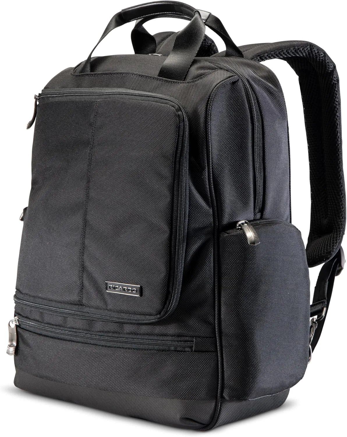 Ricardo Beverly Hills Flight Essentials Deluxe Travel Laptop Backpack, Abrasion and Weather Resistant Durable Ballistic Nylon, Men and Women, 16.5-Inches