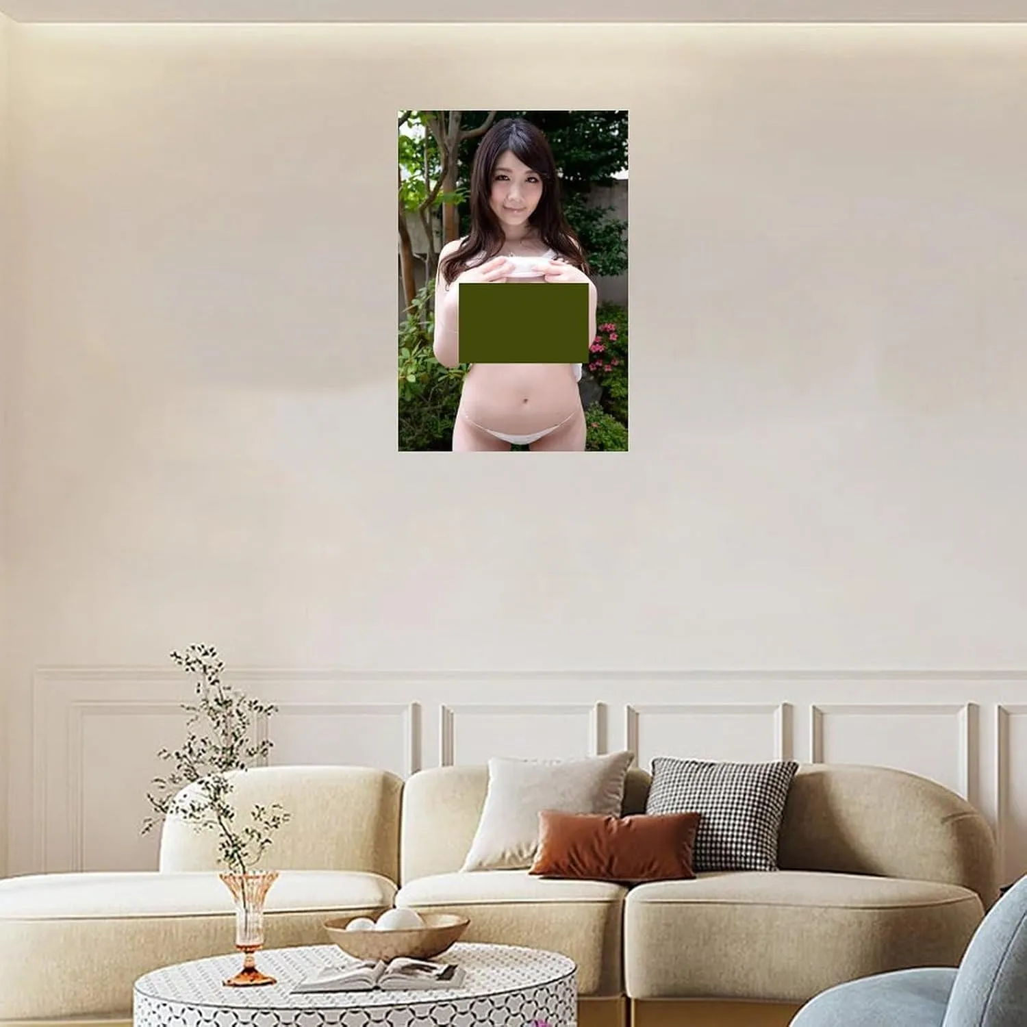 Rie Tachikawa Art Sexy Portrait Poster4Wall Poster Art Canvas Print Living Room Office Bedroom Aesthetic Poster24x36inch(60x90cm) Unframe-style