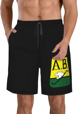 Rionegro Águilas Men's Beach Pants Board Shorts Quick Dry Swim Trunks with Pockets
