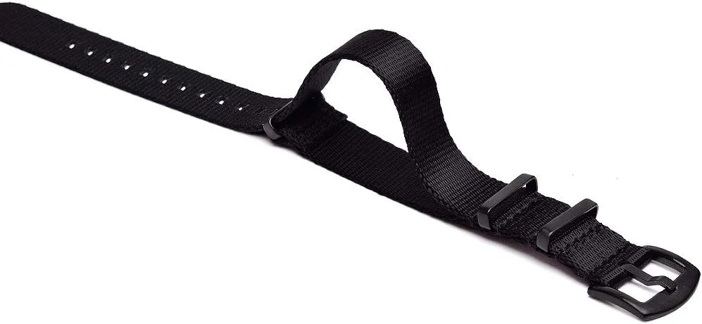 Ritche Military Ballistic Nylon Watch Strap with Heavy Buckle 18mm 20mm 22mm Premium Nylon Watch Bands for Men Women