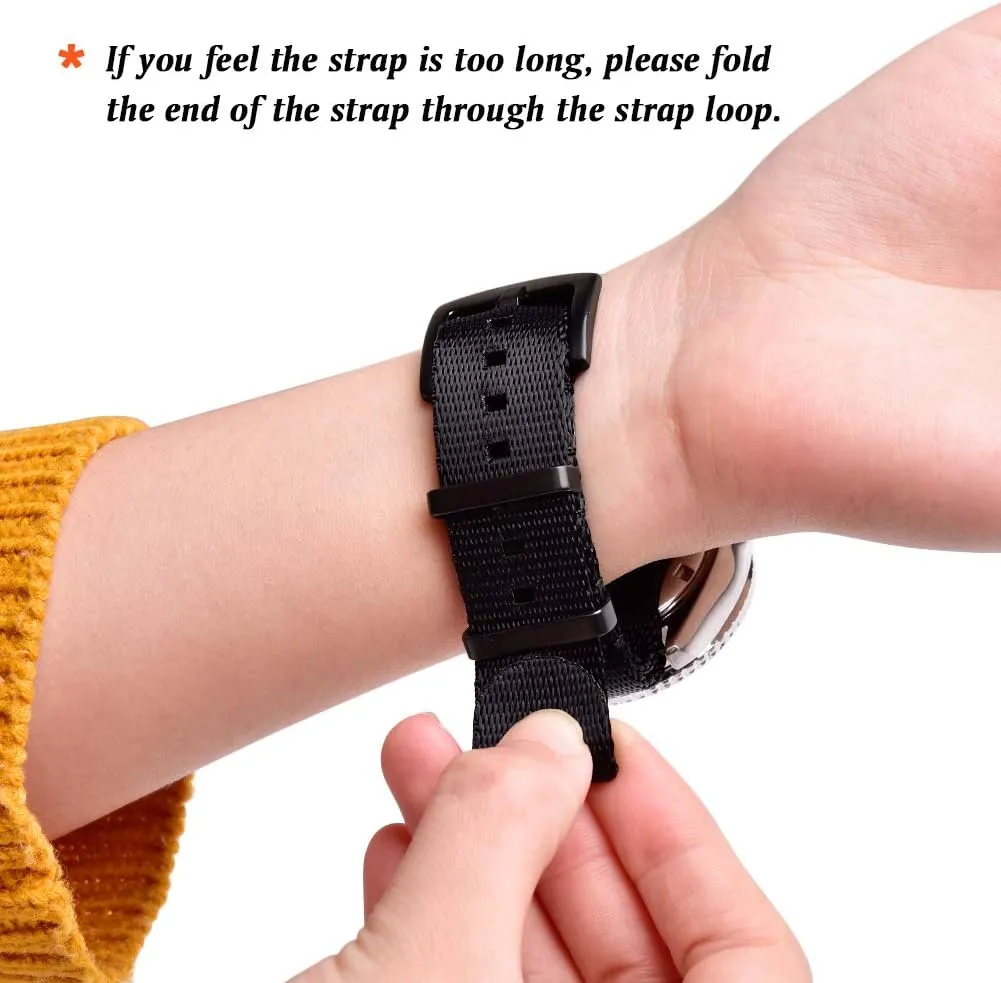 Ritche Military Ballistic Nylon Watch Strap with Heavy Buckle 18mm 20mm 22mm Premium Nylon Watch Bands for Men Women