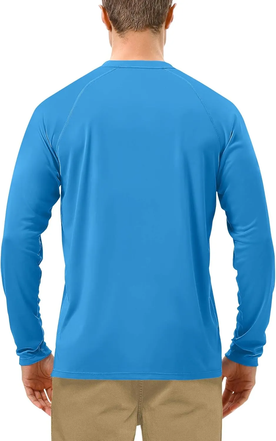 Roadbox Mens UPF 50  UV Sun Protection Shirts Outdoor Long Sleeve SPF Rash Guard for Fishing Hiking Swimming Running