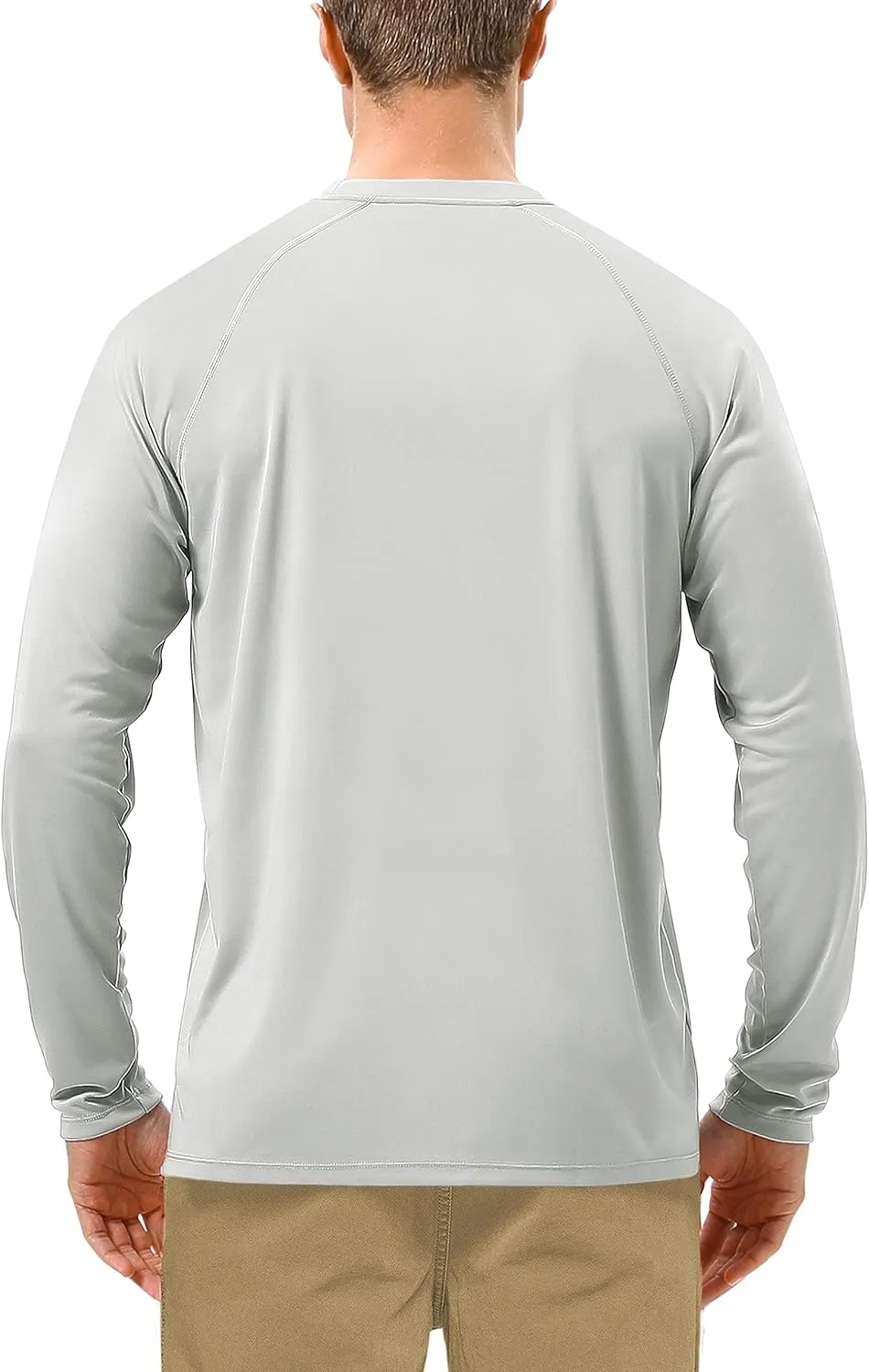Roadbox Mens UPF 50  UV Sun Protection Shirts Outdoor Long Sleeve SPF Rash Guard for Fishing Hiking Swimming Running