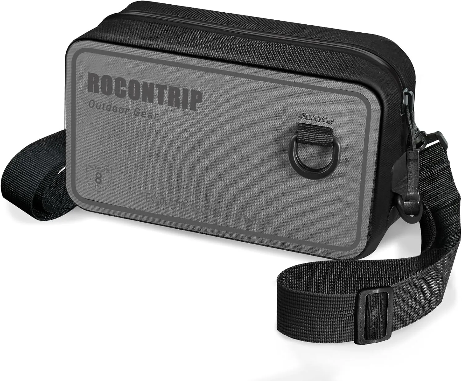 ROCONTRIP 100% Waterproof Dry Bag, Dry Waist Pack with Airtight Zipper Adjustable Strap Sling Bag Lightweight Crossbody Dry Bag for Kayaking Snorkelling and Swimming