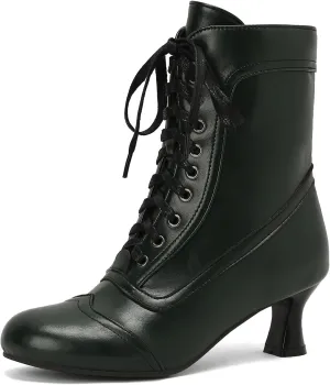 Roimaash Vintage Women's Ankle-High Booties Victorian Boots