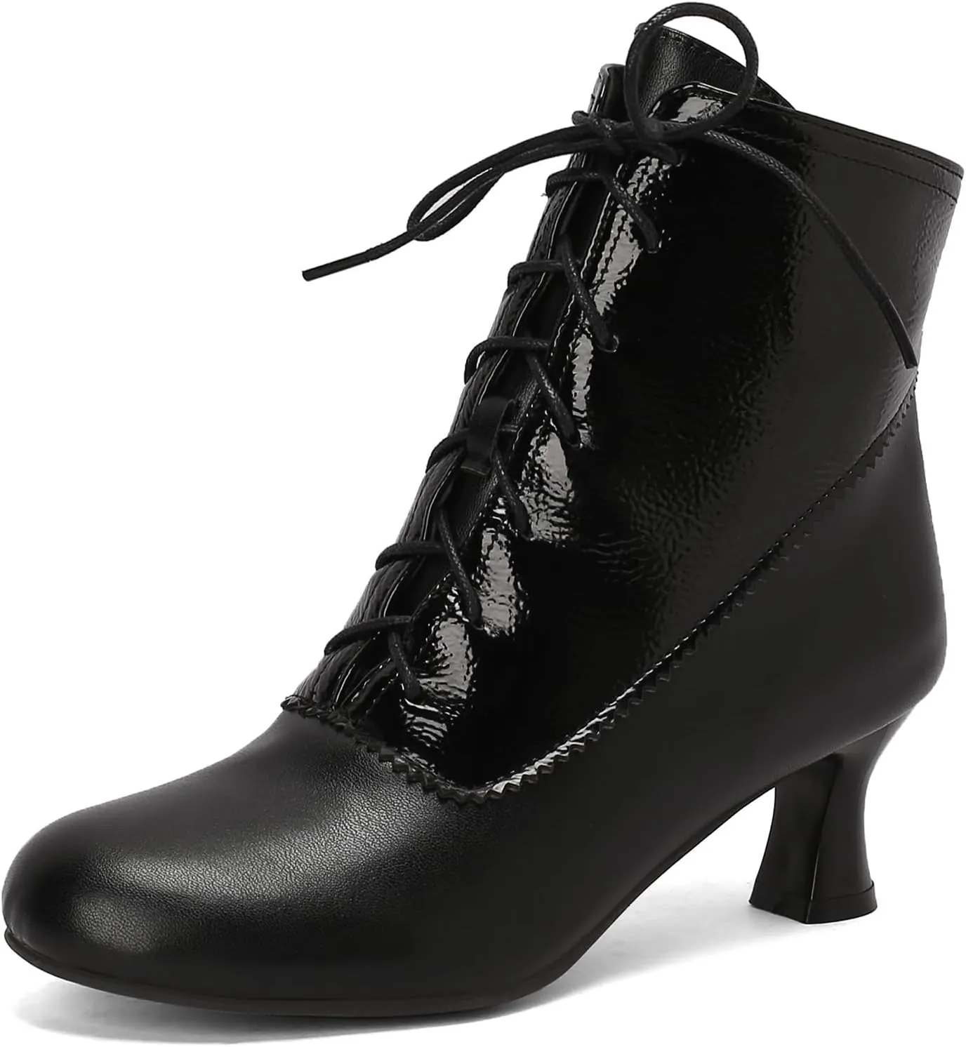 Roimaash Vintage Women's Ankle-High Booties Victorian Boots