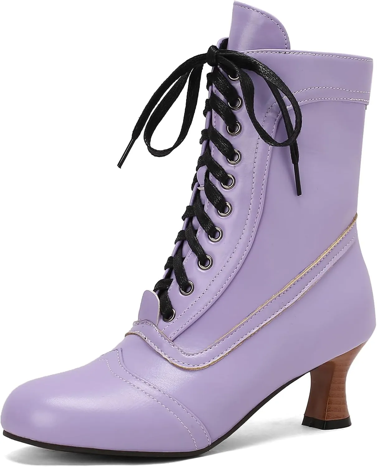 Roimaash Vintage Women's Ankle-High Booties Victorian Boots