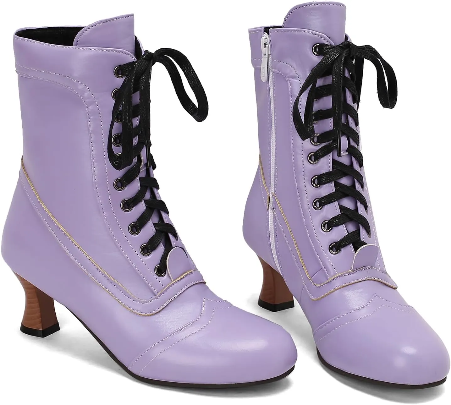 Roimaash Vintage Women's Ankle-High Booties Victorian Boots