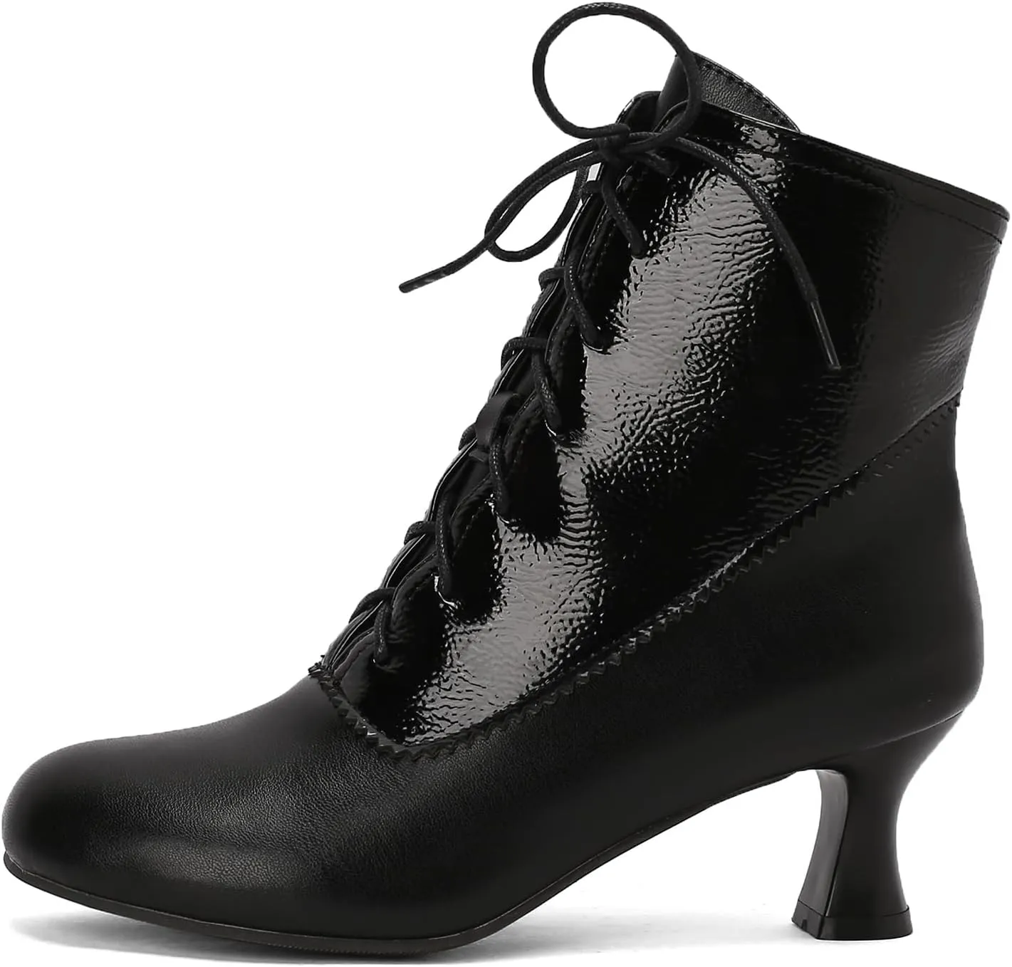 Roimaash Vintage Women's Ankle-High Booties Victorian Boots