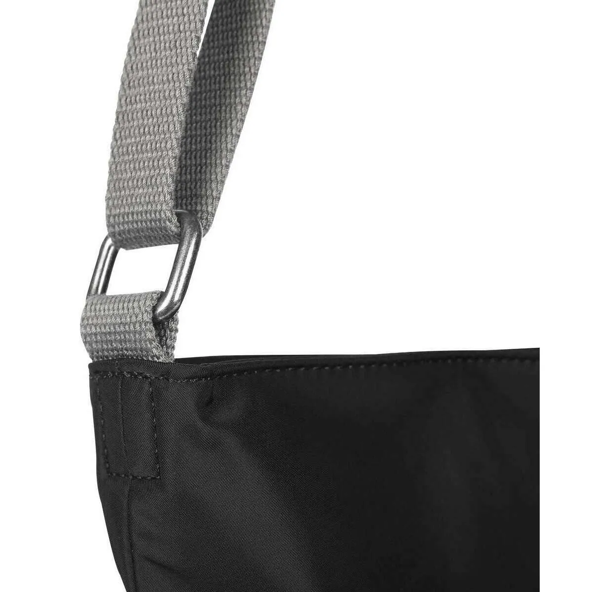 Roka Kennington B Medium Sustainable Nylon Cross Body Bag - Black