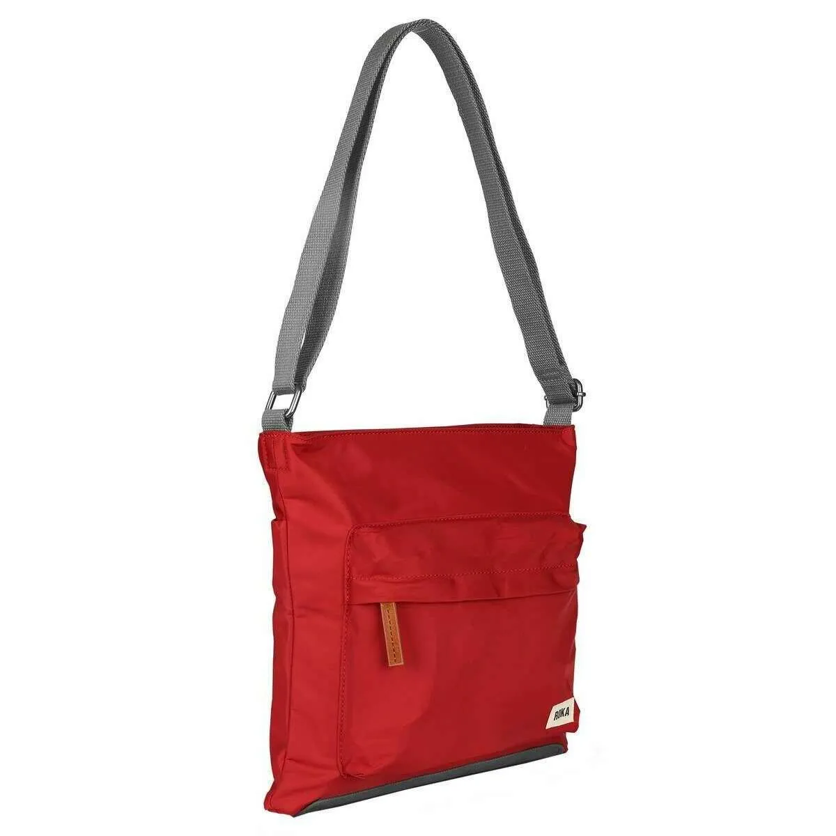 Roka Kennington B Medium Sustainable Nylon Cross Body Bag - Cranberry Red