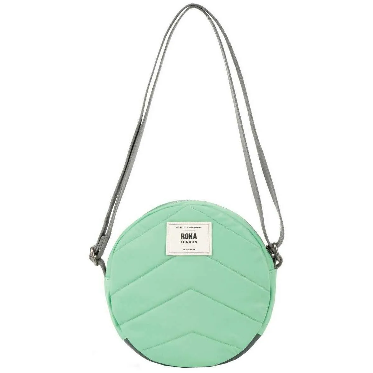 Roka Paddington B Small Recycled Nylon Crossbody Bag - Matcha Green