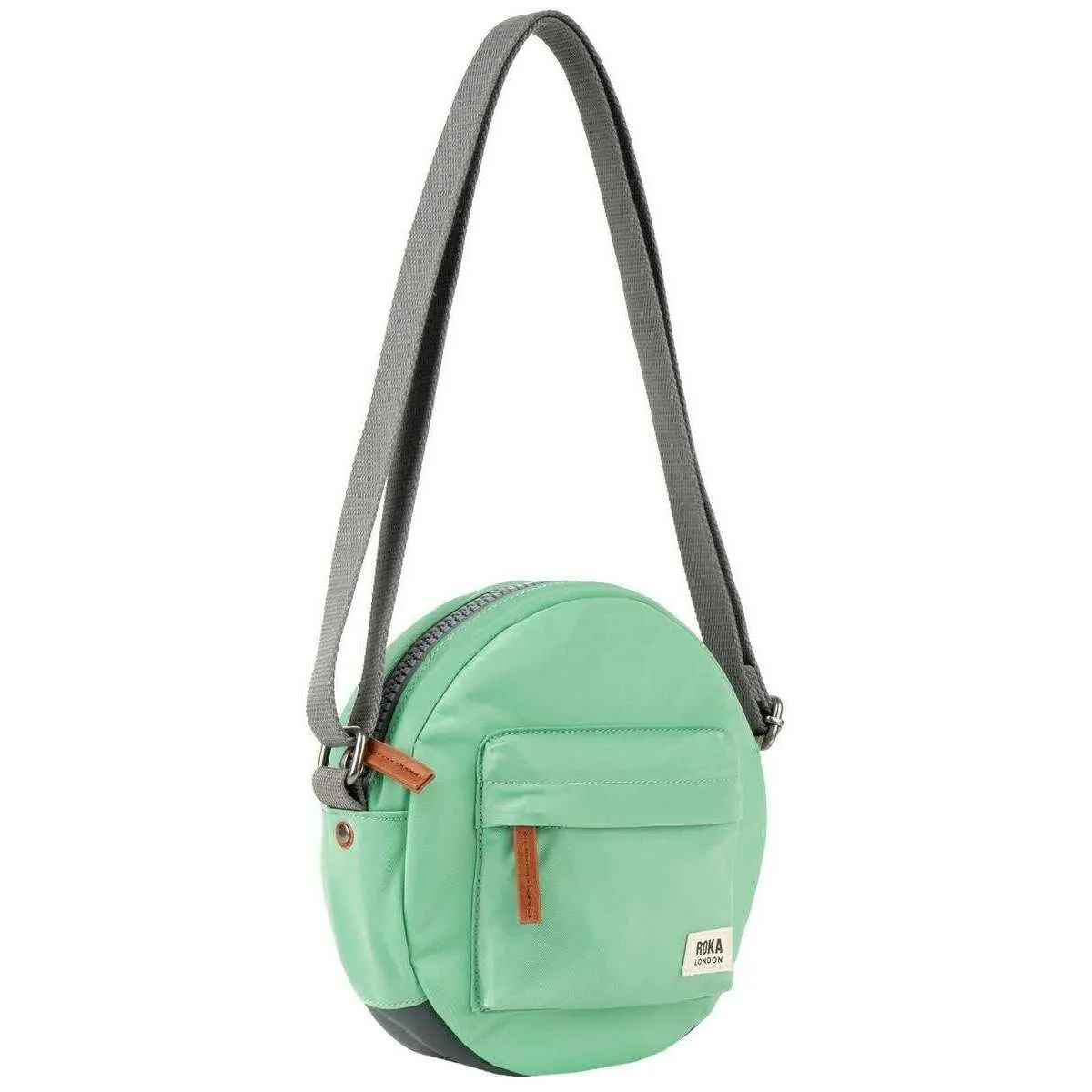 Roka Paddington B Small Recycled Nylon Crossbody Bag - Matcha Green