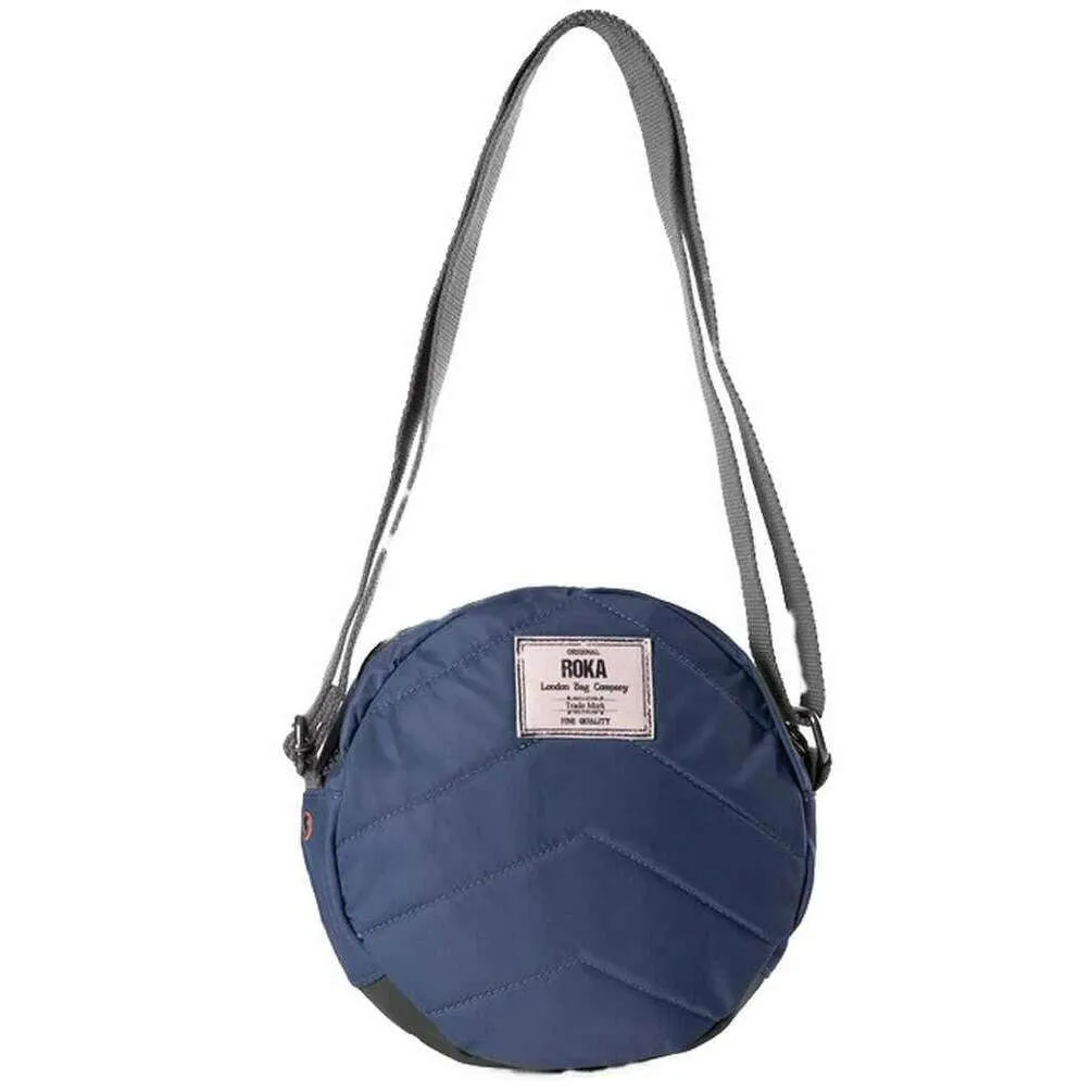 Roka Paddington B Small Sustainable Nylon Crossbody Bag - Airforce Navy