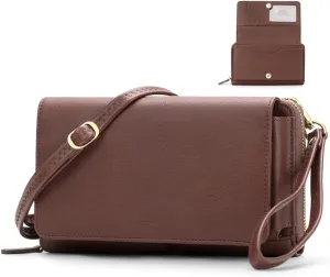 RONSIN Crossbody Bag for Women Wristlet Wallets with RFID Card Small Clutch Purses for Party Prom