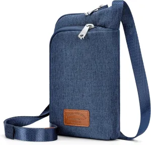 RONSIN Women Crossbody Bag Nylon Cell Phone Purses Wallet Travel Pouch Shoulder Strap with Anti Theft Locking Zipper