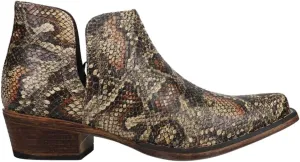 ROPER Womens Ava Snip Toe Casual Boots Ankle Low Heel 1-2" - Brown - Size 9 B