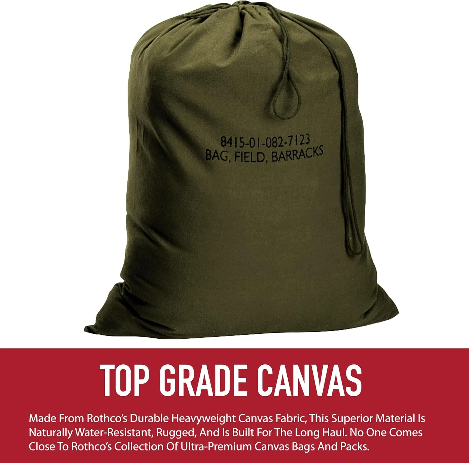 Rothco 26710: Canvas Barracks Bag