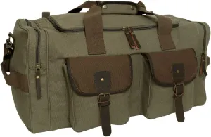 Rothco Long Journey Canvas Travel Bag - 55L Heavy Duty Canvas Bag - Olive Drab