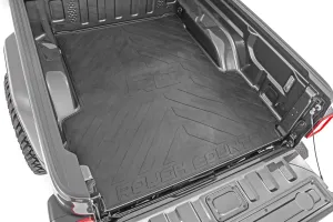 Rough Country Rubber Bed Mat for Jeep Gladiator JT (2020-2025) - Fits 5' (60") Bed, Non-Slip, Tear-Resistant Truck Bed Protection