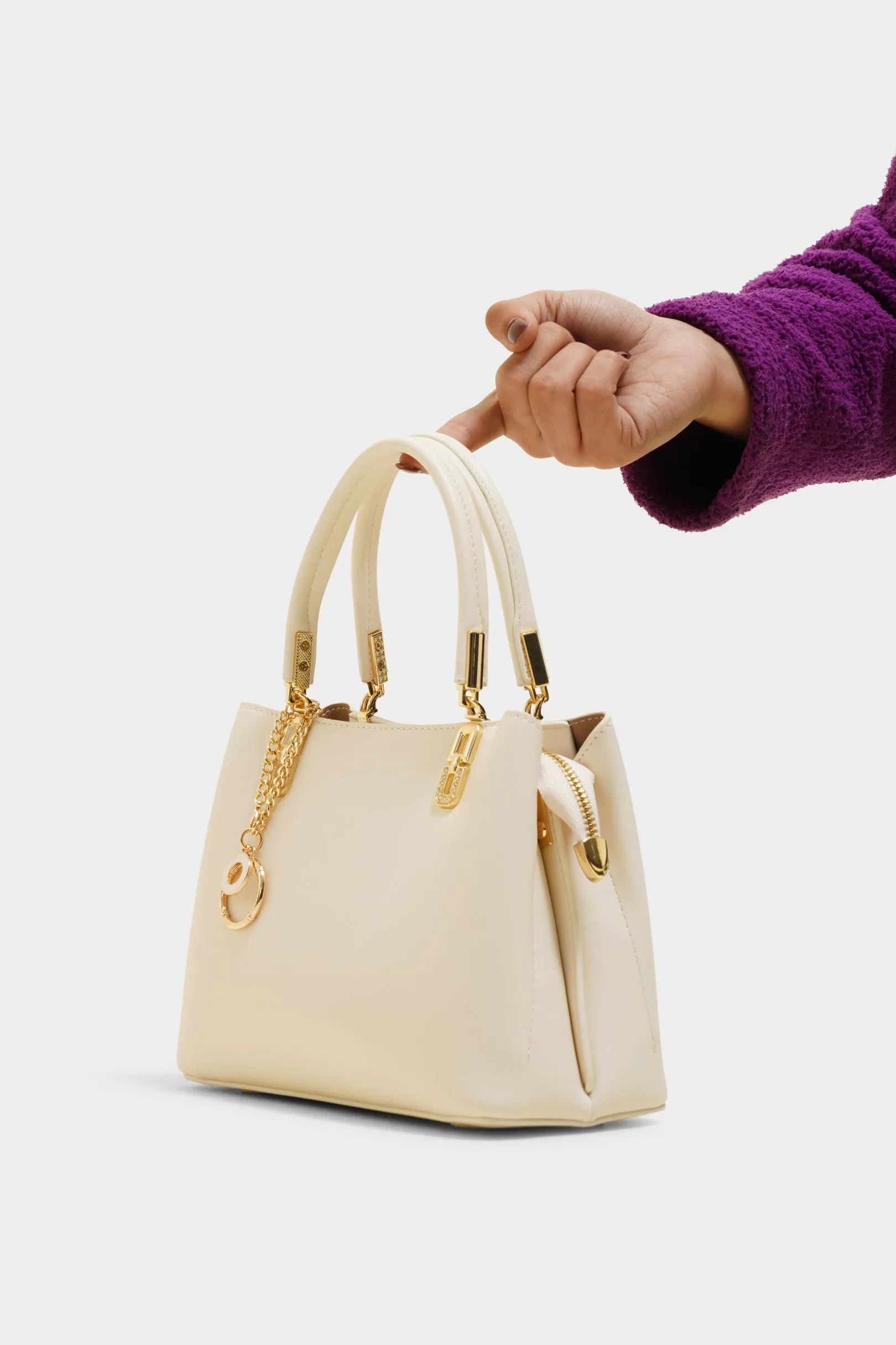 Ruby white purse