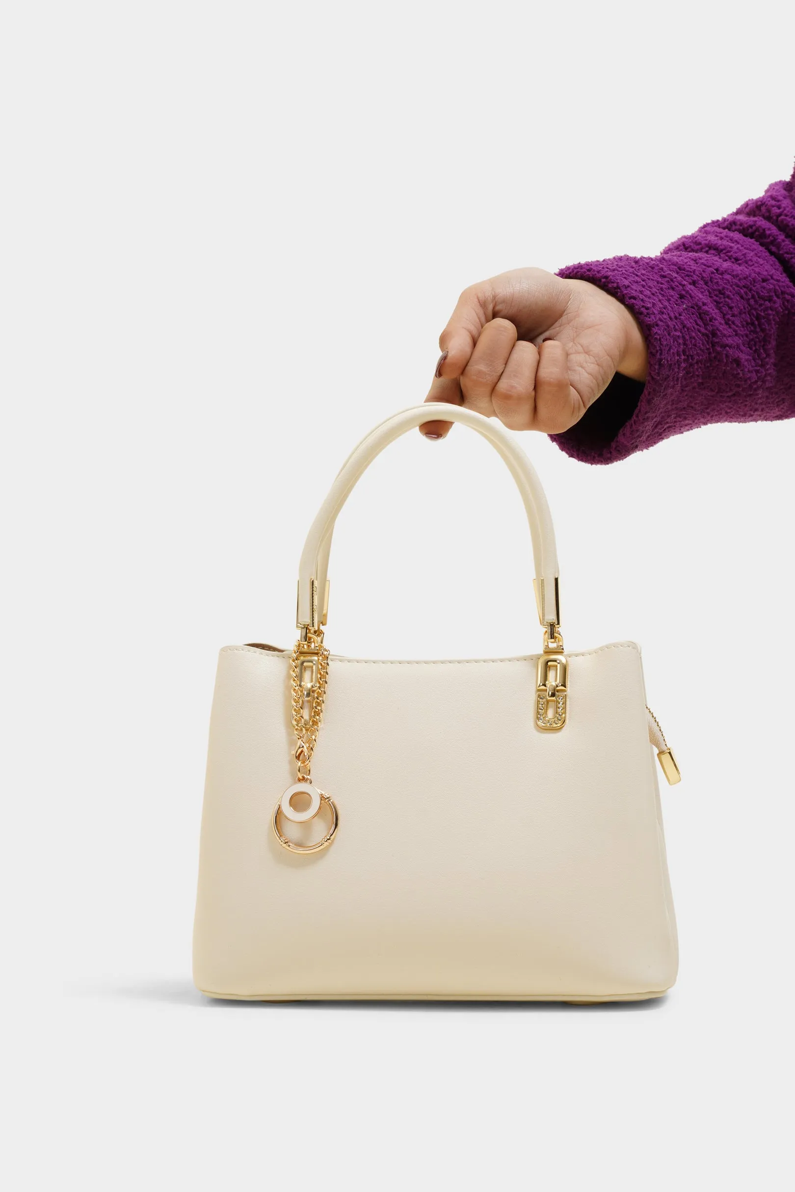 Ruby white purse