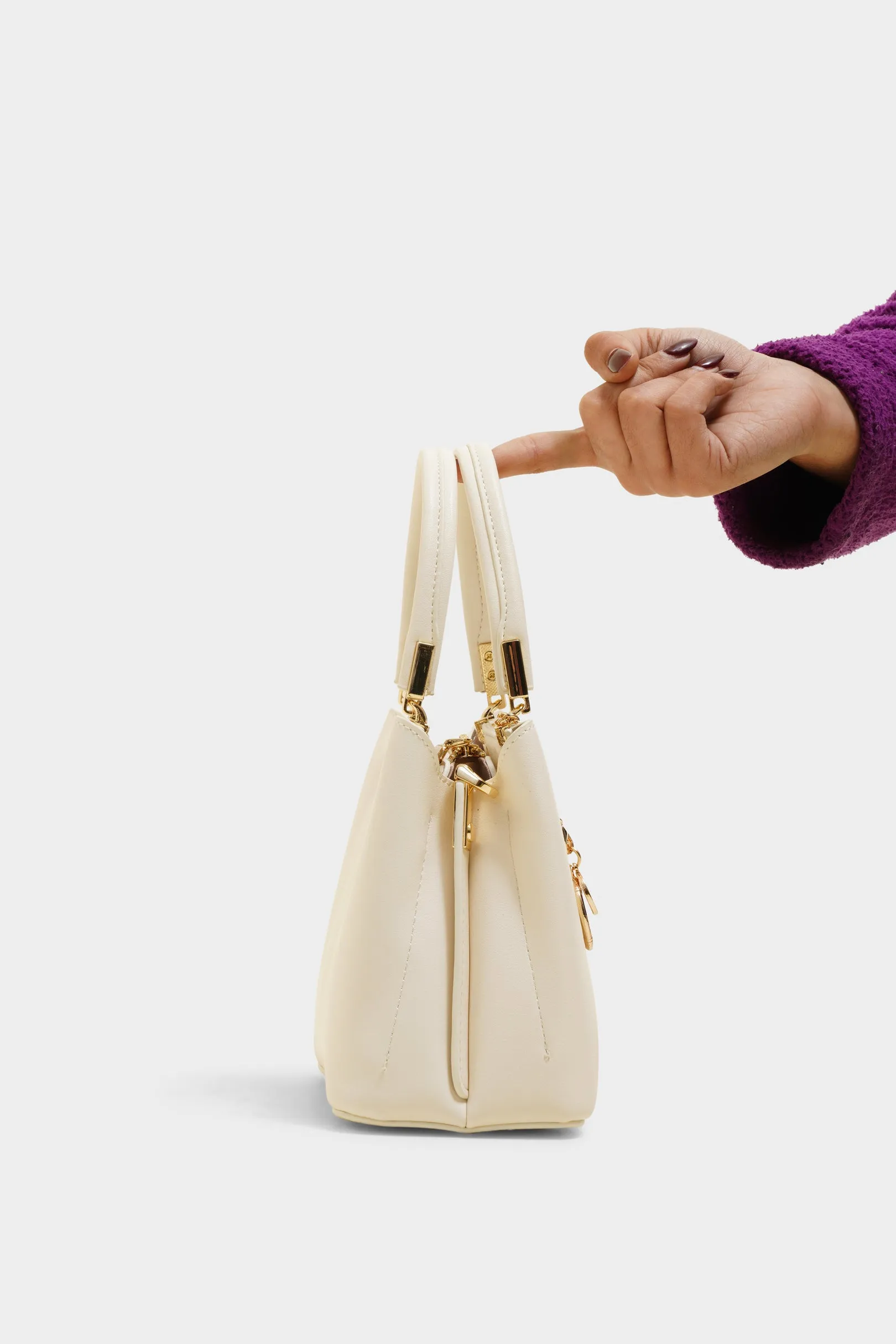 Ruby white purse