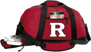 Rutgers University Duffle Bags - RU Gym Bag w/SHOE POCKETS