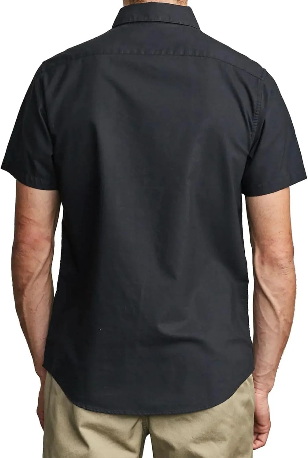RVCA Men's Short Sleeve Button Down Oxford Shirt
