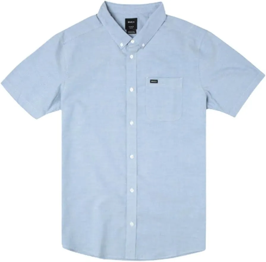 RVCA Mens Slim Fit That'll Do Traditional Woven Shirt